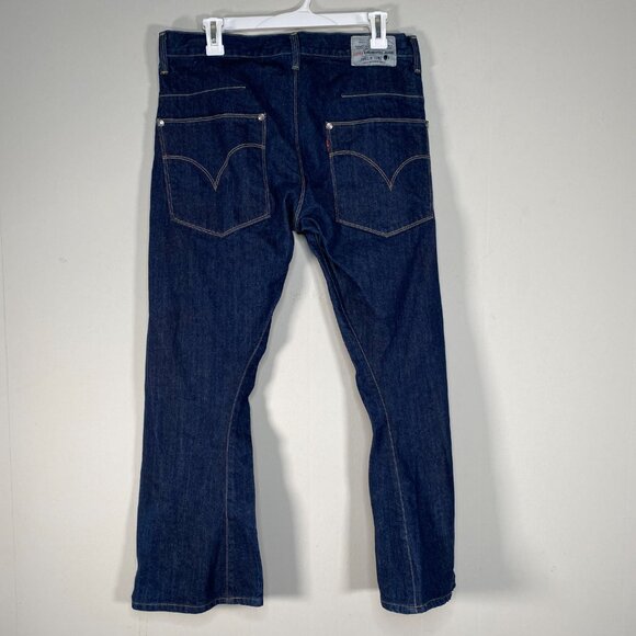 Levi's Engineered Jeans Men's 34 Button Fly Blue The Leg Twist Original 1999 VTG - Picture 2 of 16